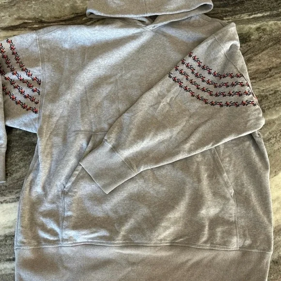 NWOT- FP At my best embroidered hoodie! Size M - Grey in color - Picture 8 of 8